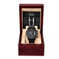 Gift For Dad | Thank You Black Chronograph Watch From Son