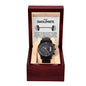 Gift For Swolemate | Black Chronograph Watch