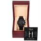 Gift For Dad | Thank You Black Chronograph Watch From Son