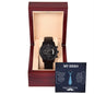 Gift For Dad | My Hero Black Chronograph Watch
