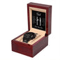 Gift For Dad | Thank You Black Chronograph Watch From Son