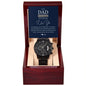 Gift For Dad | Proud Black Chronograph Watch