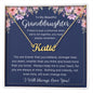 Gift For Granddaughter | Custom Name Necklace - In My Heart