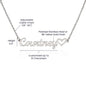 Gift For Granddaughter | Custom Name Necklace With Heart - In My Heart