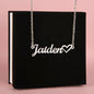 Gift For Her | Personalized Name Necklace with a Heart