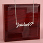 Gift For Her | Personalized Name Necklace with a Heart