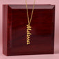 Gift For Her | Personalized Vertical Name Necklace