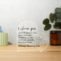Gift For Soulmate | I Choose You Heart Acrylic Plaque