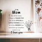 Gift For Mom | I Love You Mom Heart Acrylic Plaque