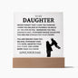 Gift For Daughter | Never Forget That I Love You Acrylic Plaque From Dad