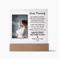 Gift For New Mom | New Mom Personalized Photo and Name Square LED Acrylic Plaque