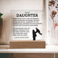 Gift For Daughter | Never Forget That I Love You Acrylic Plaque From Dad