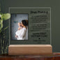 Gift For New Mom | New Mom Personalized Photo and Name Square LED Acrylic Plaque