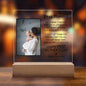 Gift For New Mom | New Mom Personalized Photo and Name Square LED Acrylic Plaque