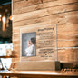 Gift For New Mom | New Mom Personalized Photo and Name Square LED Acrylic Plaque
