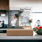 Gift For New Mom | New Mom Personalized Photo and Name Square LED Acrylic Plaque