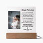 Gift For New Mom | New Mom Personalized Photo and Name Square LED Acrylic Plaque