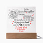 Gift For Granddaughter |
Unicorn - To The Moon & Back Square Acrylic Plaque | From Grandparent