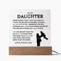 Gift For Daughter | Never Forget That I Love You Acrylic Plaque From Dad