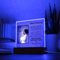 Gift For New Mom | New Mom Personalized Photo and Name Square LED Acrylic Plaque