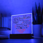 Gift For Granddaughter |
Unicorn - To The Moon & Back Square Acrylic Plaque | From Grandparent