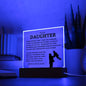 Gift For Daughter | Never Forget That I Love You Acrylic Plaque From Dad