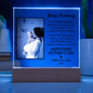 Gift For New Mom | New Mom Personalized Photo and Name Square LED Acrylic Plaque