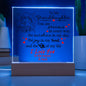 Gift For Granddaughter |
Unicorn - To The Moon & Back Square Acrylic Plaque | From Grandparent