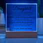 Acrylic Plaque to Daughter