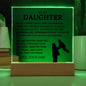 Gift For Daughter | Never Forget That I Love You Acrylic Plaque From Dad