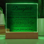 Acrylic Plaque to Daughter