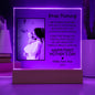 Gift For New Mom | New Mom Personalized Photo and Name Square LED Acrylic Plaque