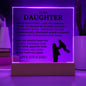 Gift For Daughter | Never Forget That I Love You Acrylic Plaque From Dad