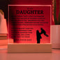 Gift For Daughter | Never Forget That I Love You Acrylic Plaque From Dad