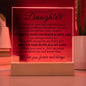 Acrylic Plaque to Daughter