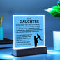 Gift For Daughter | Never Forget That I Love You Acrylic Plaque From Dad