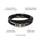Gift For Husband | Men's "Love You Forever" Bracelet - Missing Piece