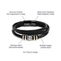 Gift For Dad To Be | Men's "Love You Forever" Bracelet - Your Little Bump