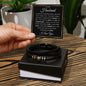 Gift For Husband | Men's "Love You Forever" Bracelet - Missing Piece