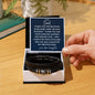 Gift For Dad | Men's "Love You Forever" Bracelet