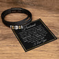 Gift For Husband | Men's "Love You Forever" Bracelet - Missing Piece