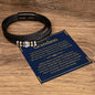 Gift For Grandson | Men's "Love You Forever" Bracelet