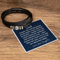 Gift For Dad | Men's "Love You Forever" Bracelet