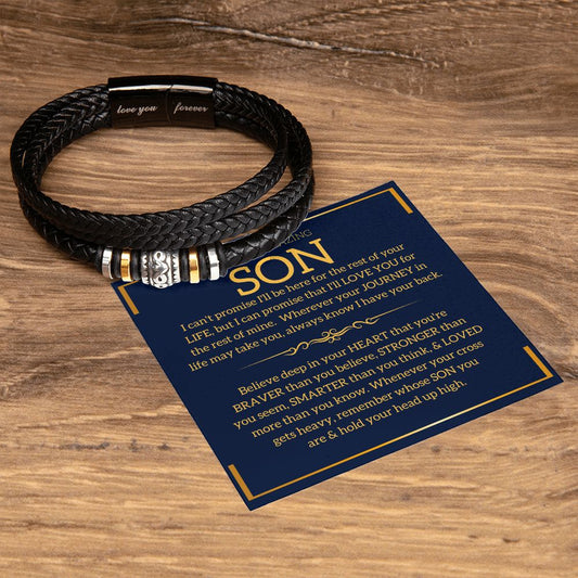 Gift For Son | Men's "Love You Forever" Bracelet