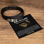 Gift For Son-In-Law | Men's "Love You Forever" Bracelet - Stand Tall
