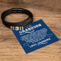 Gift For Grandson | Men's "Love You Forever" Bracelet - Sunshine To My Life From Grandma