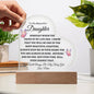 Gift For Daughter |
Heart Acrylic Plaque with Base - Always In My Heart From Mom