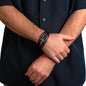 Gift For Son | Do Your Best Men's Cross Leather Bracelet