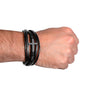 Gift For Son | My Greatest Gift Men's Cross Leather Bracelet