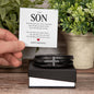 Gift For Son | My Greatest Gift Men's Cross Leather Bracelet